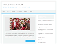 Tablet Screenshot of outletnellemarche.it